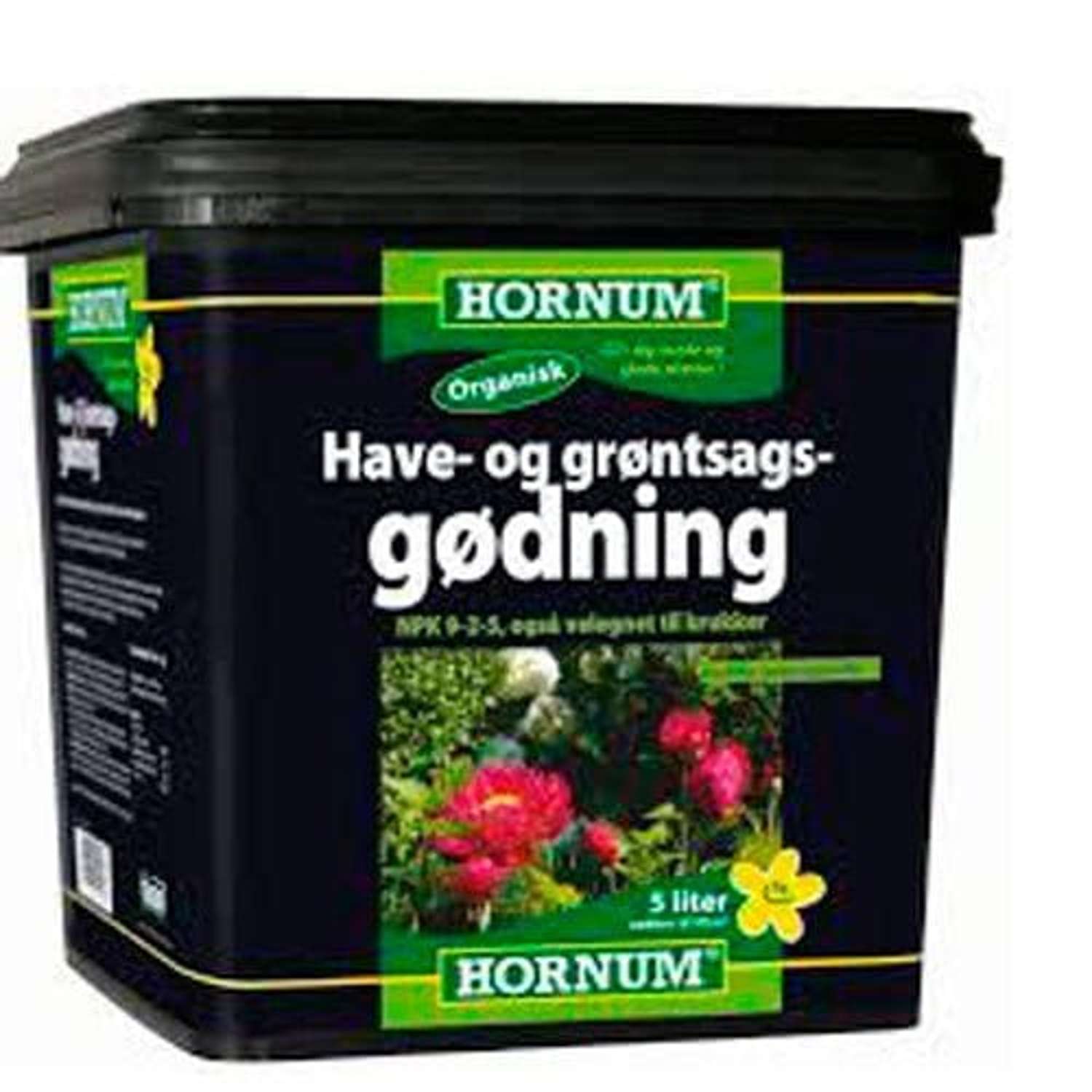 Organisk have og grøntsags gødning. 5 L - Blomsterverden